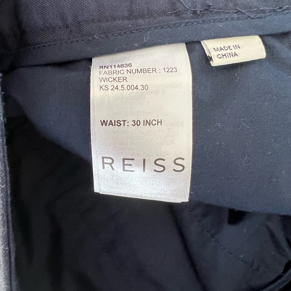 Reiss Khaki Navy Shorts / Size 30 Waist - Picture 3 of 3